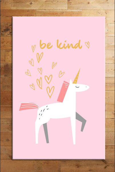 Cino 74 Pembe Unicorn Çocuk Odası Halı Bebek Oyun Halısı