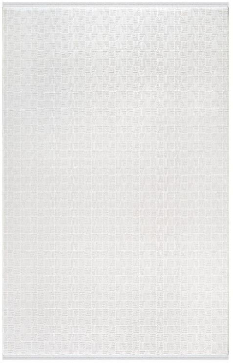 Merinos Premium Koleksiyonu 69813 060 Beyaz Modern Dokuma Salon Mutfak Halısı Yolluk