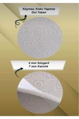 Cino Gri Antialerjik Tavşanlı Ve Kızlı Seksek Çocuk Odası Halısı  160x230