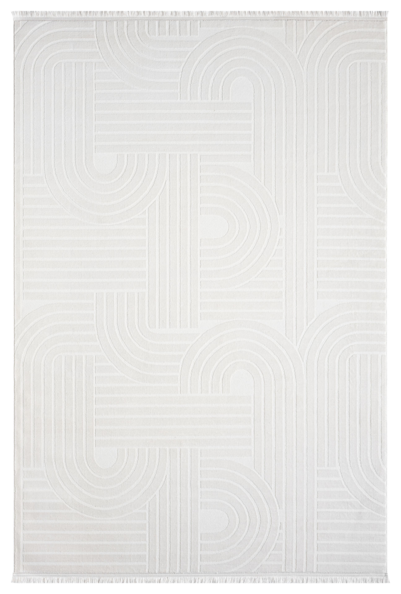 Seyran Vista 5110 Krem Salon Halısı Yolluk Yumuşak Tuşeli Modern Dokuma Makine Halısı