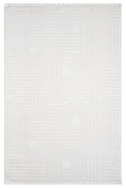 Seyran Vista 5110 Krem Salon Halısı Yolluk Yumuşak Tuşeli Modern Dokuma Makine Halısı