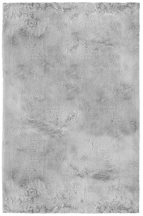 Luka Tavşan Post Gri Yumuşak Tüylü Kaymaz Tabanlı Ekstra Yumuşak Dokulu Halı