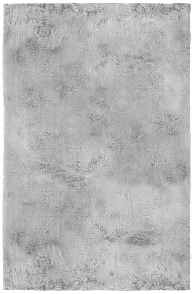 Luka Tavşan Post Gri Yumuşak Tüylü Kaymaz Tabanlı Ekstra Yumuşak Dokulu Halı