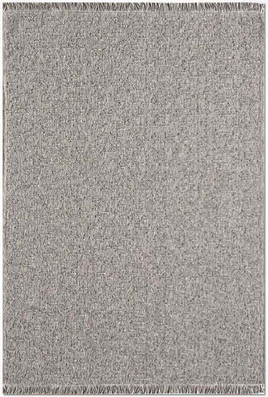 Crea Halı Belen BR005 Gri Hasır Dokuma Hav Toz Vermez Modern Halı Hasır Yolluk My Crea Home