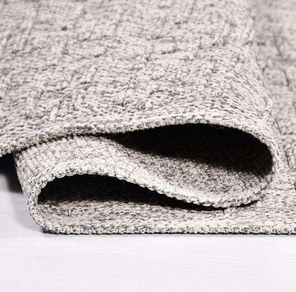 Crea Halı Belen BR005 Gri Hasır Dokuma Hav Toz Vermez Modern Halı Hasır Yolluk My Crea Home
