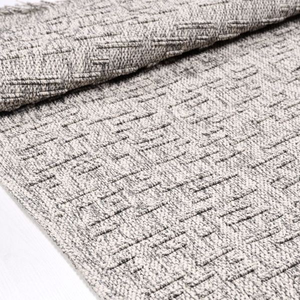 Crea Halı Belen BR005 Gri Hasır Dokuma Hav Toz Vermez Modern Halı Hasır Yolluk My Crea Home