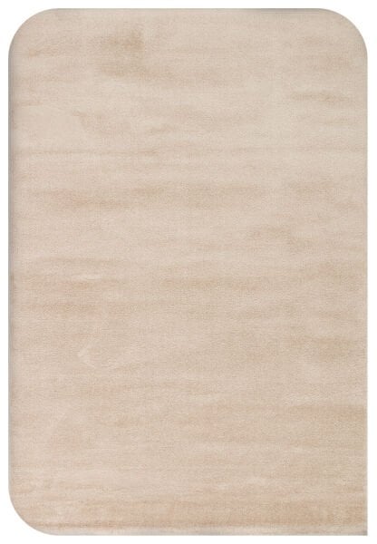 Eko Halı Zen Amorf 05 Beige Özel Kesim Asimetrik Yumuşak Dokulu Hav Vermeyen Sıkı Dokuma Makine Halısı