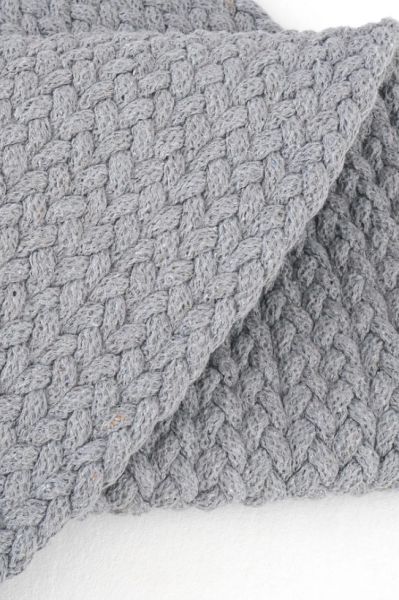 Lunox Gri Hasır Örgü Çift Taraflı Dokuma Yolluk Jüt Kilim Oval Banyo Paspası