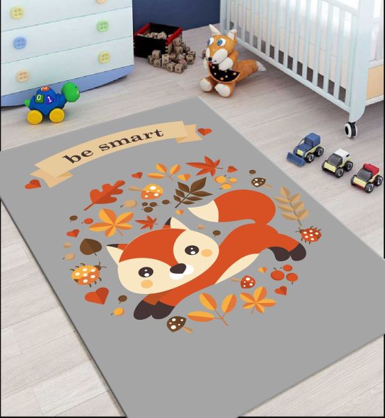 Cino 74 Yavru Tilki Çocuk Odası Halı Bebek Oyun Halısı