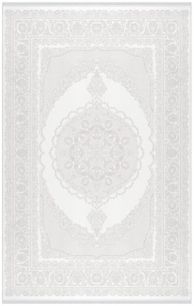 Merinos Premium Koleksiyonu 69810 060 Beyaz Modern Dokuma Salon Mutfak Halısı Yolluk