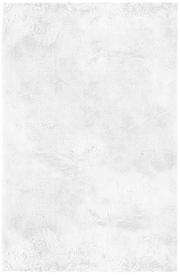 Luka Tavşan Post Beyaz Yumuşak Tüylü Kaymaz Tabanlı Ekstra Yumuşak Dokulu Halı