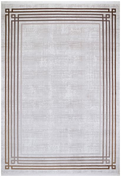 Türkmen Halı Mystik 20405 Kahve Çerçeveli Modern Salon Halısı 80x300
