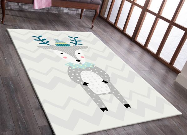 Cino 74 Yavru Geyik Çocuk Odası Halı Bebek Oyun Halısı