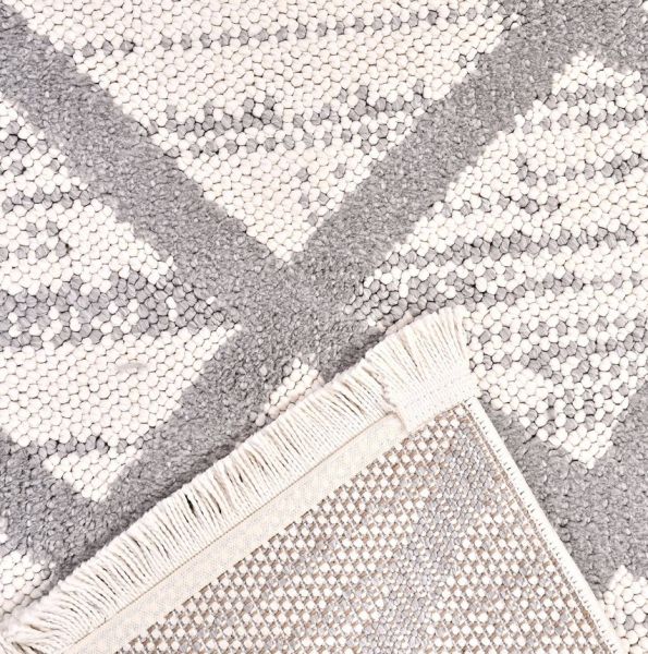 Crea Belezza 8632BYK Soft Yumuşak Tuşeli Modern Halı Krem Gri My Crea Home
