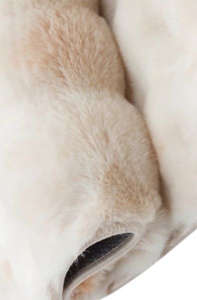 Ekstra Yumuşak Dokulu Geçişli Bej Krem Bubble Tavşan Tüyü Darcio Dikdörtgen Post Peluş Halı
