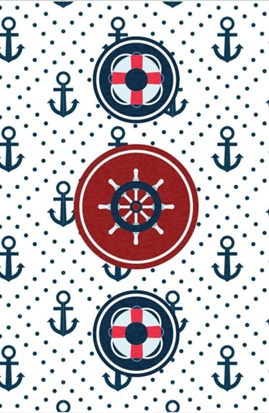 Cino Antialerjik Çocuk Halısı Çapa Desenli Mavi Beyaz