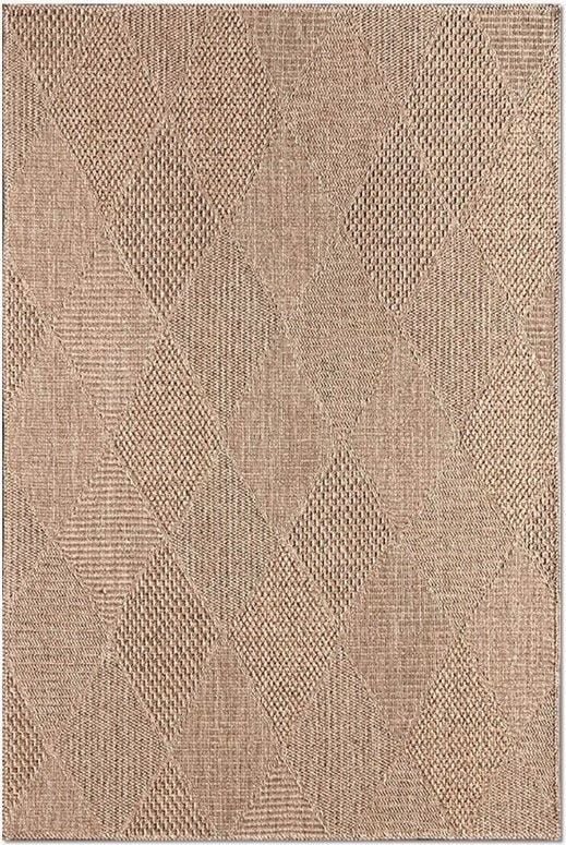 Crea Halı Defne DH002 Kahverengi Hasır Dokulu Hav Toz Vermez Modern Halı Yolluk My Crea Home