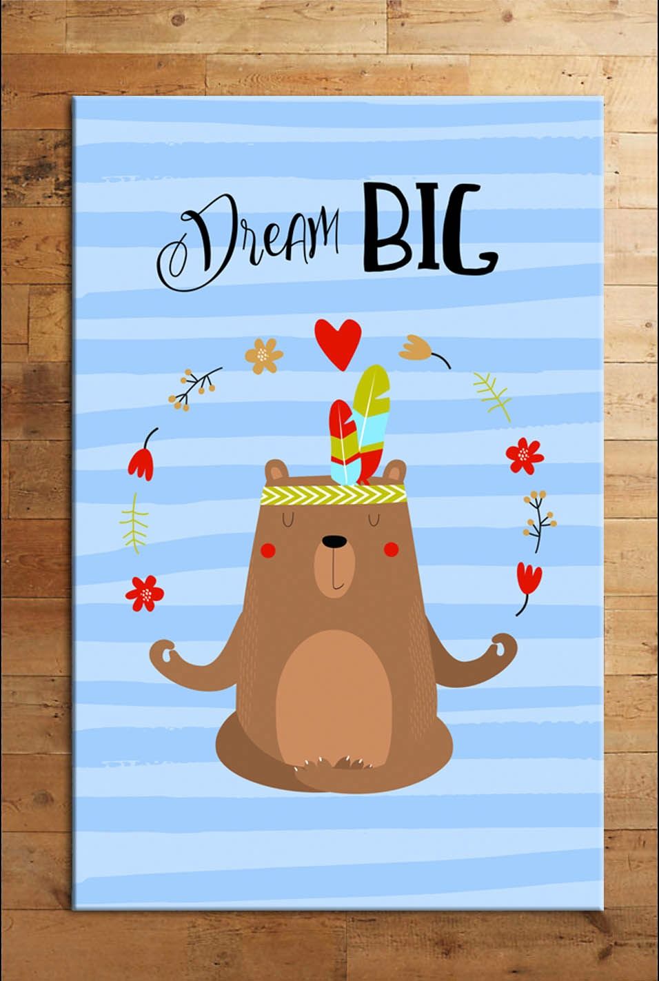 Cino 74 Ayı Figürlü  Çocuk Odası Halı Bebek Oyun Halısı