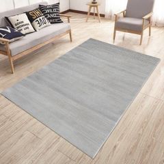 Crea Halı Sedef Koleksiyonu 704 Modern Makine Halısı Gri My Crea Home 80x150