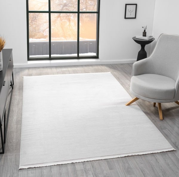 Seyran Vista 5119 Krem Salon Halısı Yolluk Yumuşak Tuşeli Modern Dokuma Makine Halısı