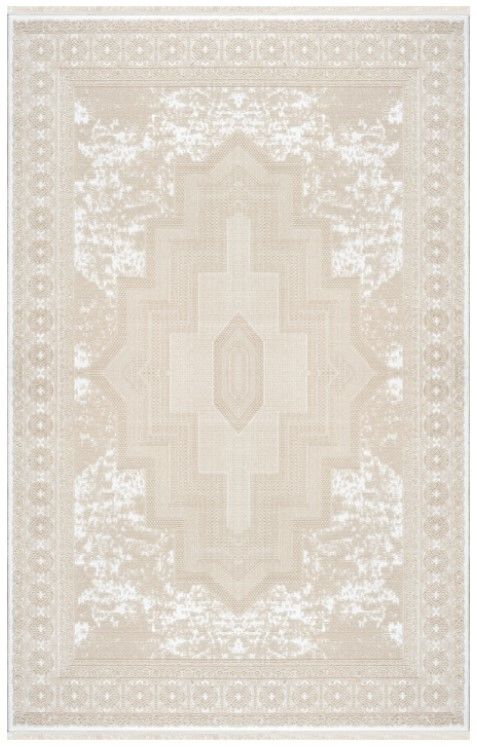 Merinos Premium Koleksiyonu 69805 070 Krem Modern Dokuma Salon Mutfak Halısı Yolluk