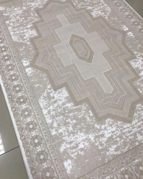 Merinos Premium Koleksiyonu 69805 070 Krem Modern Dokuma Salon Mutfak Halısı Yolluk