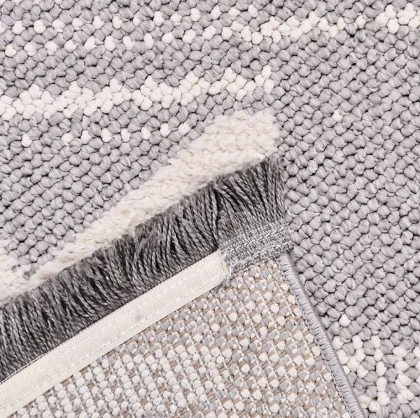 Crea Belezza 8632BRK Soft Yumuşak Tuşeli Modern Halı Krem Gri My Crea Home