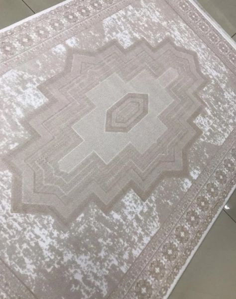 Merinos Premium Koleksiyonu 69805 070 Krem Modern Dokuma Salon Mutfak Halısı Yolluk