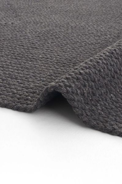 Lunox Antrasit Hasır Örgü Çift Taraflı Dokuma Yolluk Jüt Kilim Dikdörtgen Banyo Paspası