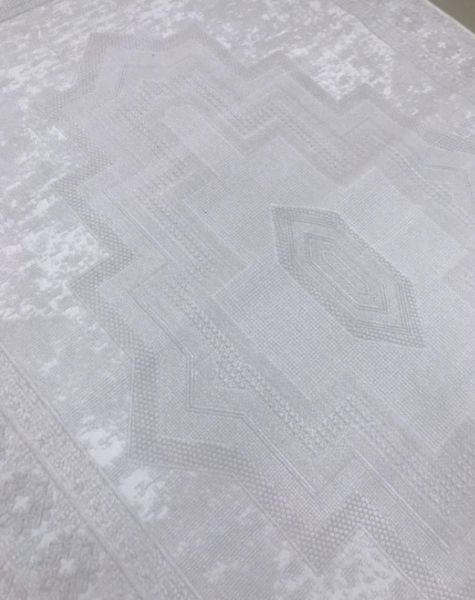 Merinos Premium Koleksiyonu 69805 060 Beyaz Modern Dokuma Salon Mutfak Halısı Yolluk
