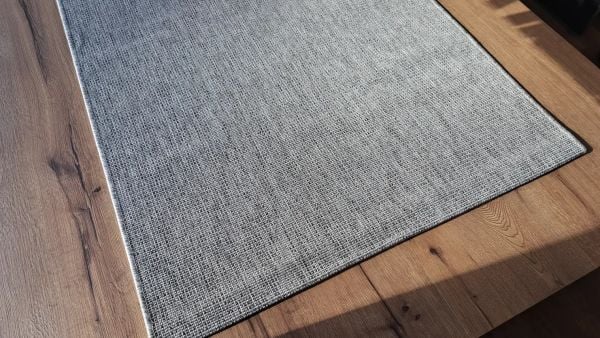 Seyran Halı Bombay 662 Gri Hasır Dokulu Modern Dokuma Taban Hav Toz Vermez Halı