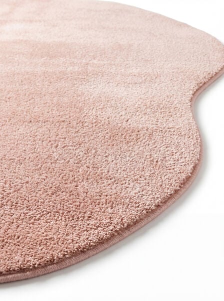 Eko Halı Zen Amorf 01 Pink Özel Kesim Asimetrik Yumuşak Dokulu Hav Vermeyen Sıkı Dokuma Makine Halısı Asimetrik Kesim Yolluk