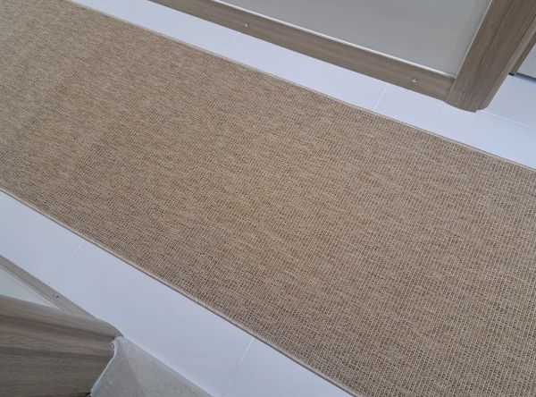 Seyran Halı Bombay 662 Bej Hasır Dokulu Modern Dokuma Taban Hav Toz Vermez Halı