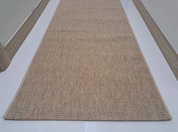 Seyran Halı Bombay 662 Bej Hasır Dokulu Modern Dokuma Taban Hav Toz Vermez Halı