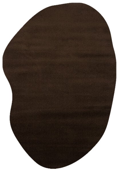 Eko Halı Zen Amorf 02 Brown Özel Kesim Asimetrik Yumuşak Dokulu Hav Vermeyen Sıkı Dokuma Makine Halısı