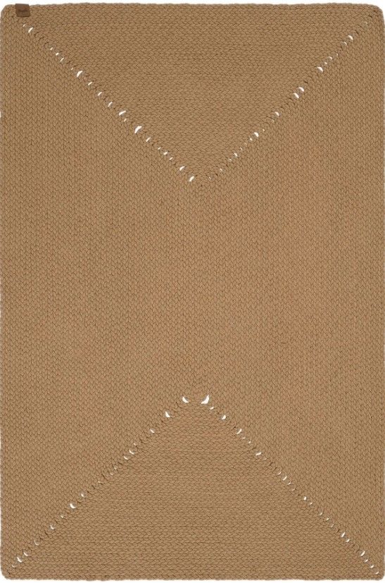 Lunox Kahve Hasır Örgü Çift Taraflı Dokuma Yolluk Jüt Kilim Dikdörtgen Banyo Paspası