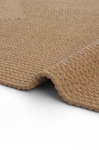 Lunox Kahve Hasır Örgü Çift Taraflı Dokuma Yolluk Jüt Kilim Dikdörtgen Banyo Paspası