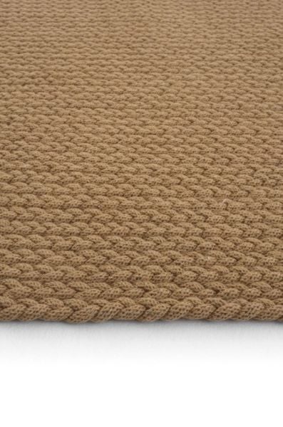 Lunox Kahve Hasır Örgü Çift Taraflı Dokuma Yolluk Jüt Kilim Dikdörtgen Banyo Paspası