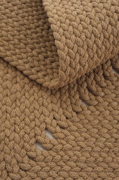 Lunox Kahve Hasır Örgü Çift Taraflı Dokuma Yolluk Jüt Kilim Dikdörtgen Banyo Paspası