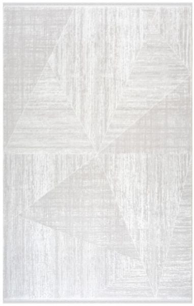 Merinos Premium Koleksiyonu 69804 060 Beyaz Modern Dokuma Salon Mutfak Halısı Yolluk