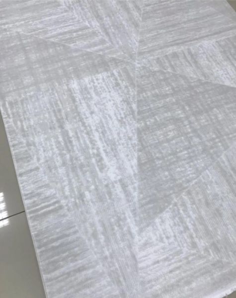 Merinos Premium Koleksiyonu 69804 060 Beyaz Modern Dokuma Salon Mutfak Halısı Yolluk