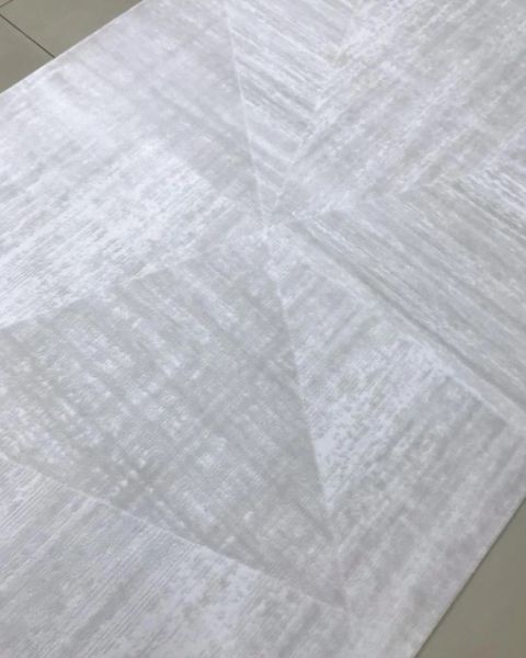 Merinos Premium Koleksiyonu 69804 060 Beyaz Modern Dokuma Salon Mutfak Halısı Yolluk