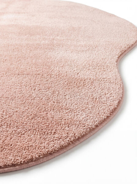 Eko Halı Zen Amorf 02 Pink Özel Kesim Asimetrik Yumuşak Dokulu Hav Vermeyen Sıkı Dokuma Makine Halısı