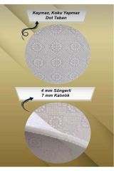 Cino Antialerjik Çocuk Halısı Çapa Desenli Mavi Beyaz 80x150