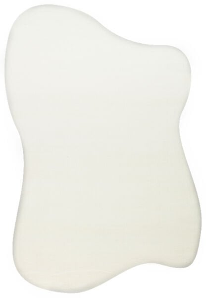 Eko Halı Zen Amorf 01 White Özel Kesim Asimetrik Yumuşak Dokulu Hav Vermeyen Sıkı Dokuma Makine Halısı