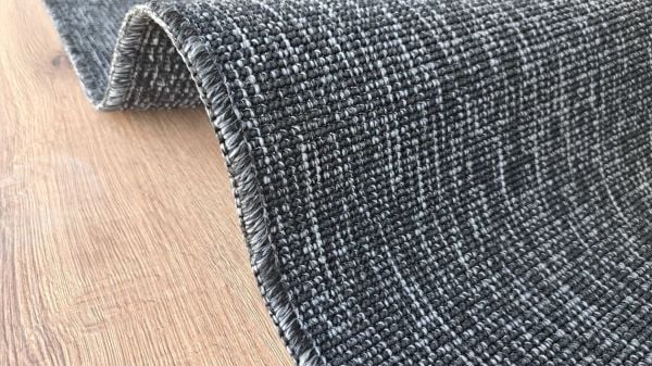 Seyran Halı Bombay 662 Antrasit Hasır Dokulu Modern Dokuma Taban Hav Toz Vermez Halı