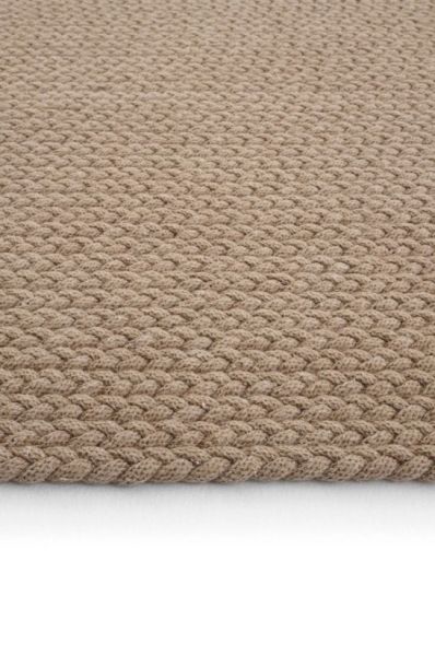 Lunox Bej Hasır Örgü Çift Taraflı Dokuma Yolluk Jüt Kilim Dikdörtgen Banyo Paspası
