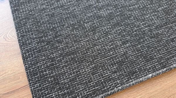 Seyran Halı Bombay 662 Antrasit Hasır Dokulu Modern Dokuma Taban Hav Toz Vermez Halı