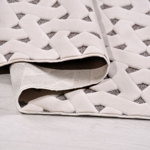 Crea Halı Havai HP01K Beyaz  Ekstra Yumuşak Tuşeli Hav Toz Vermez Salon Halısı My Crea Home