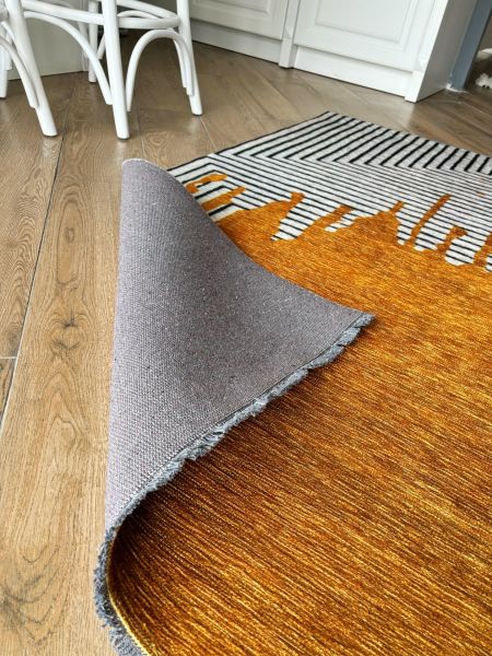 Base Vintage Kaymaz Taban Kilim Retro Eskitme Halı Yolluk B11